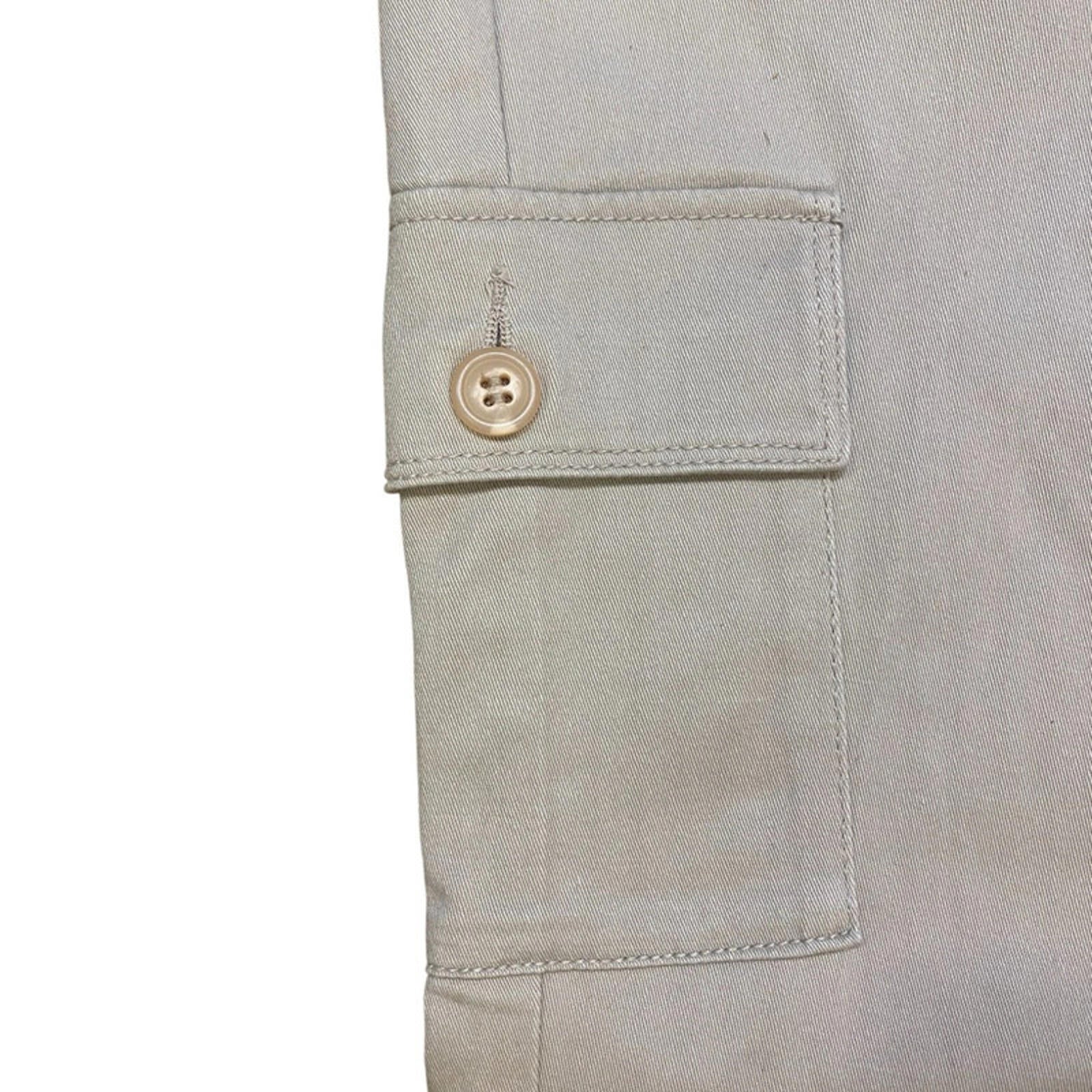 Japanese Vintage Flared Cargo Khaki Pant Beige 4