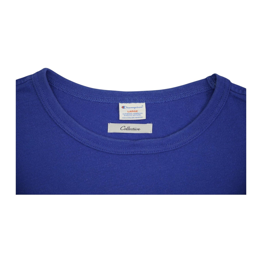 Champion Women's New York City Short Sleeve T Shirt Blue L