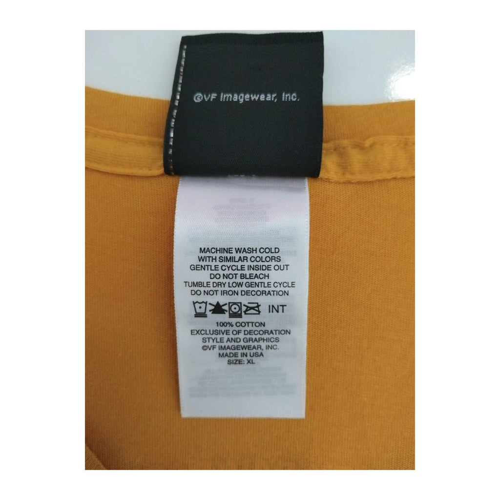 Harley Davidson Women's Short Sleeve V Neck T Shirt Yellow XL