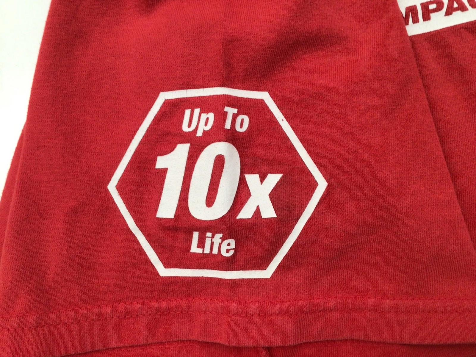 Milwuakee Tools 'My Bit Lasts Longer' Graphic Print Men's Short Sleeve T Shirt Red XL