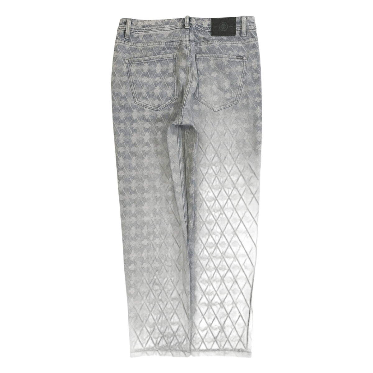 Vintage Only Japan Vintage Y2K Clover Print Straight Leg Denim Jeans 10