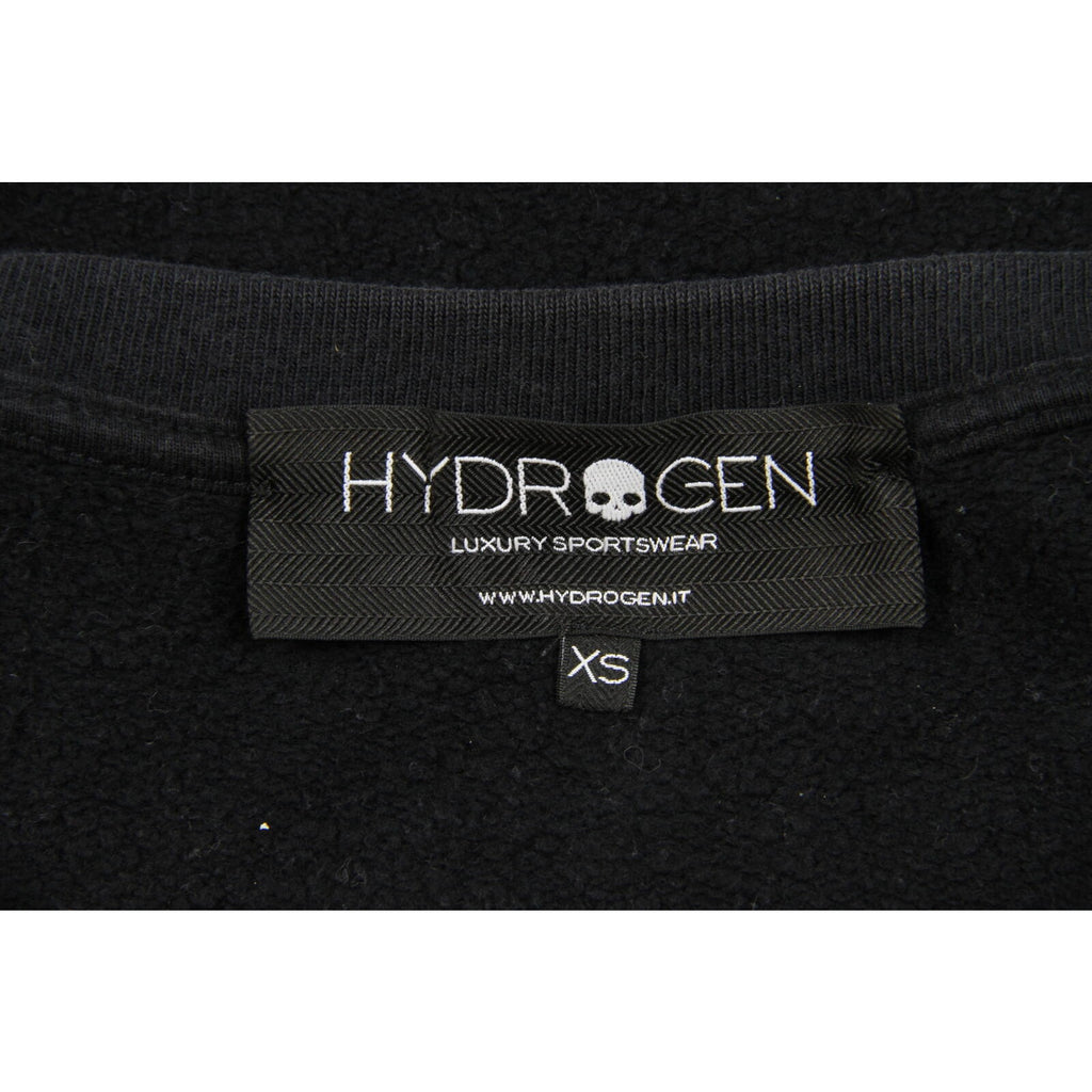 Hydrogen Rhinestone Crewneck Sweatshirt Black XS