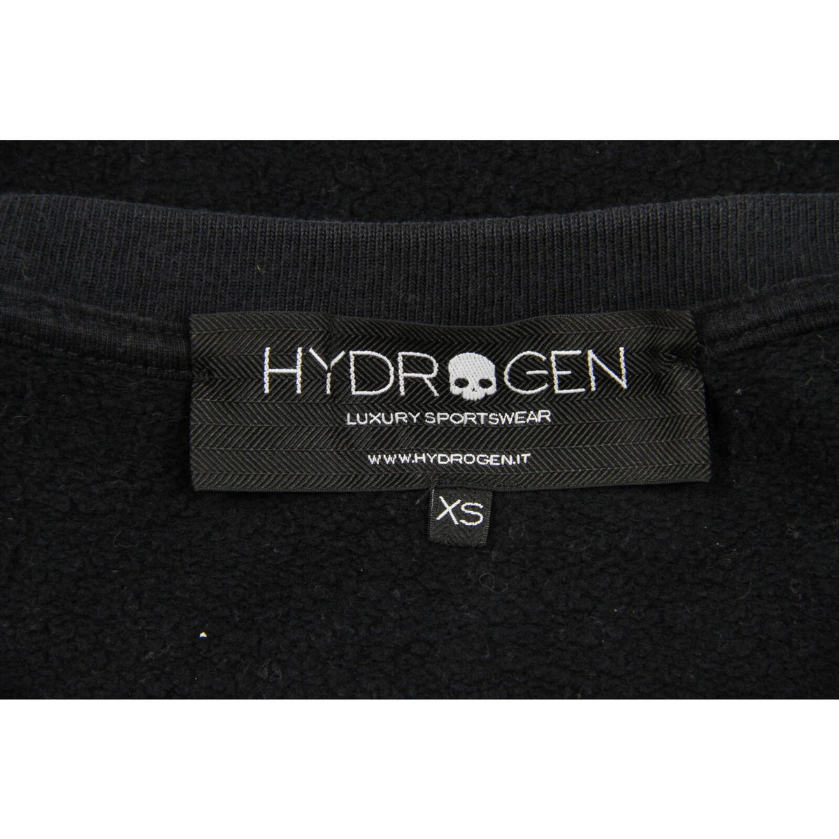 Hydrogen Rhinestone Crewneck Sweatshirt Black XS