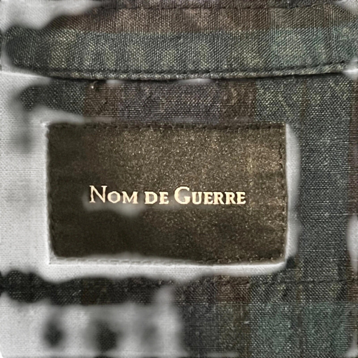 Nom De Guerre Quarter Sleeve Button Up Plaid Shirt Green M