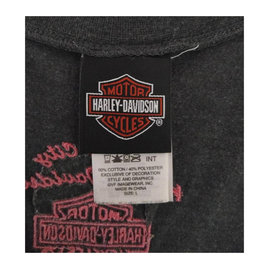 Harley Davidson Women's Tank Top Charcoal Grey L