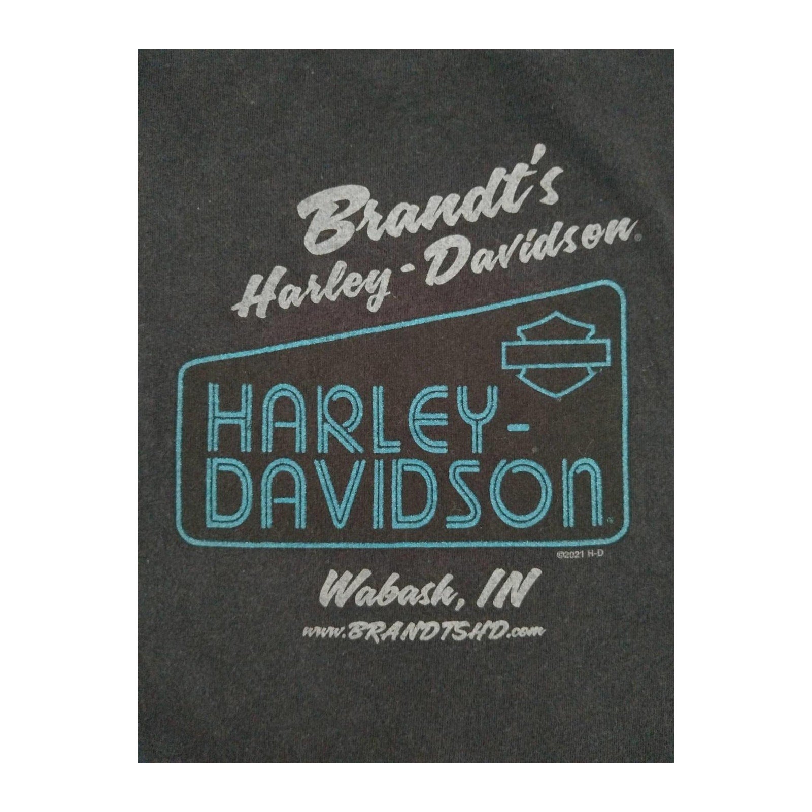 Harley Davidson Women's Genuine Graphic Short Sleeve T Shirt Black 3XL
