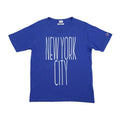 Champion Women's New York City Short Sleeve T Shirt Blue L