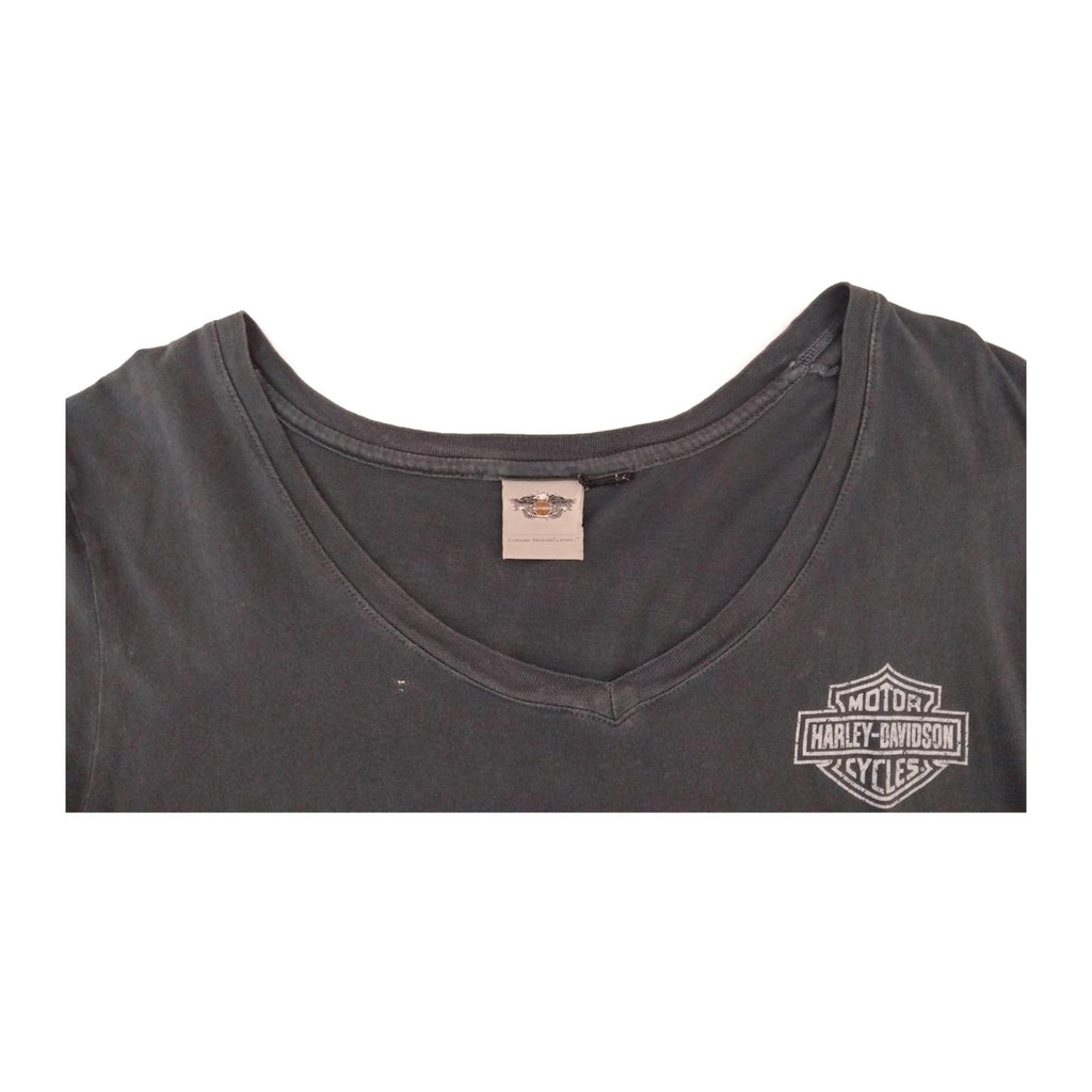 Harley Davidson Women's Wounded Warrior Short Sleeve T Shirt Black 2XL