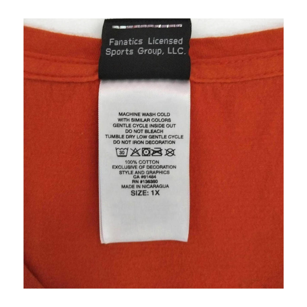 Vintage Harley Davidson Women's Legendary Short Sleeve V Neck T Shirt Orange XL
