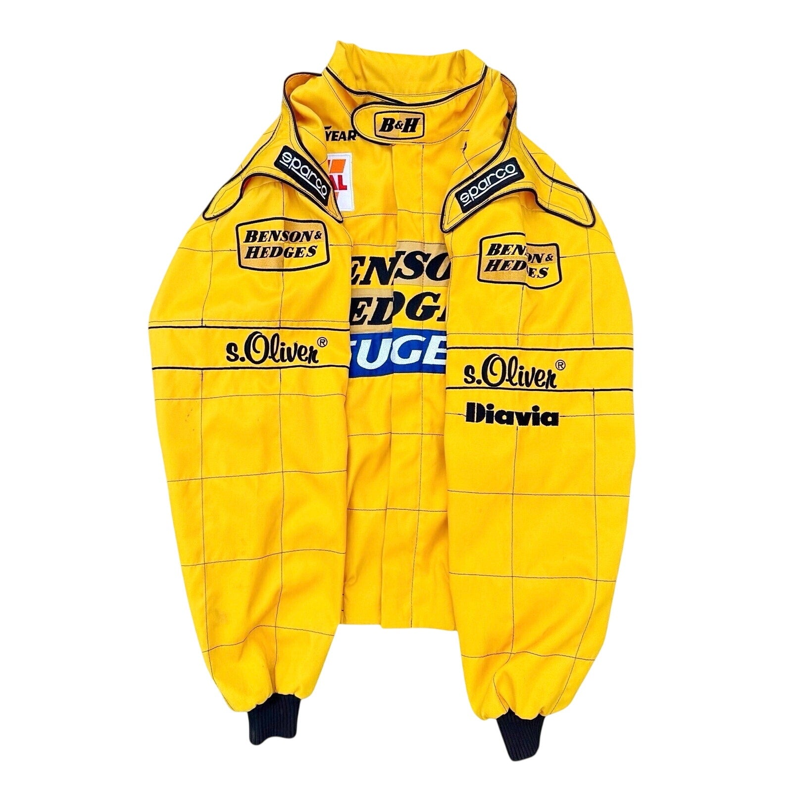 Vintage Sparco Jordan F1 Benson & Hedges Peugeot Racing Jacket Italy Size XXL
