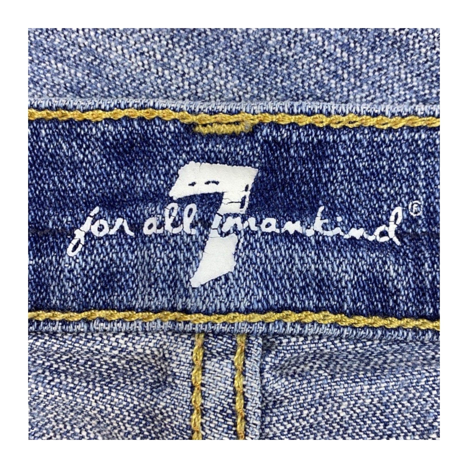 7 For All Mankind Y2K Women's Low Rise Straight Leg Denim Jean 6