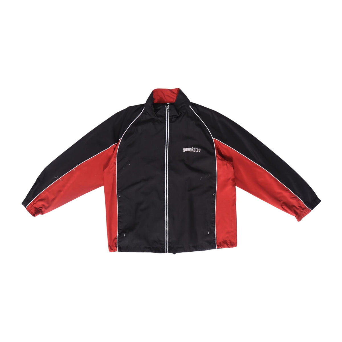 Gamakatsu Japan Vintage 90s Colorblock Zip Up Windbreaker Red M