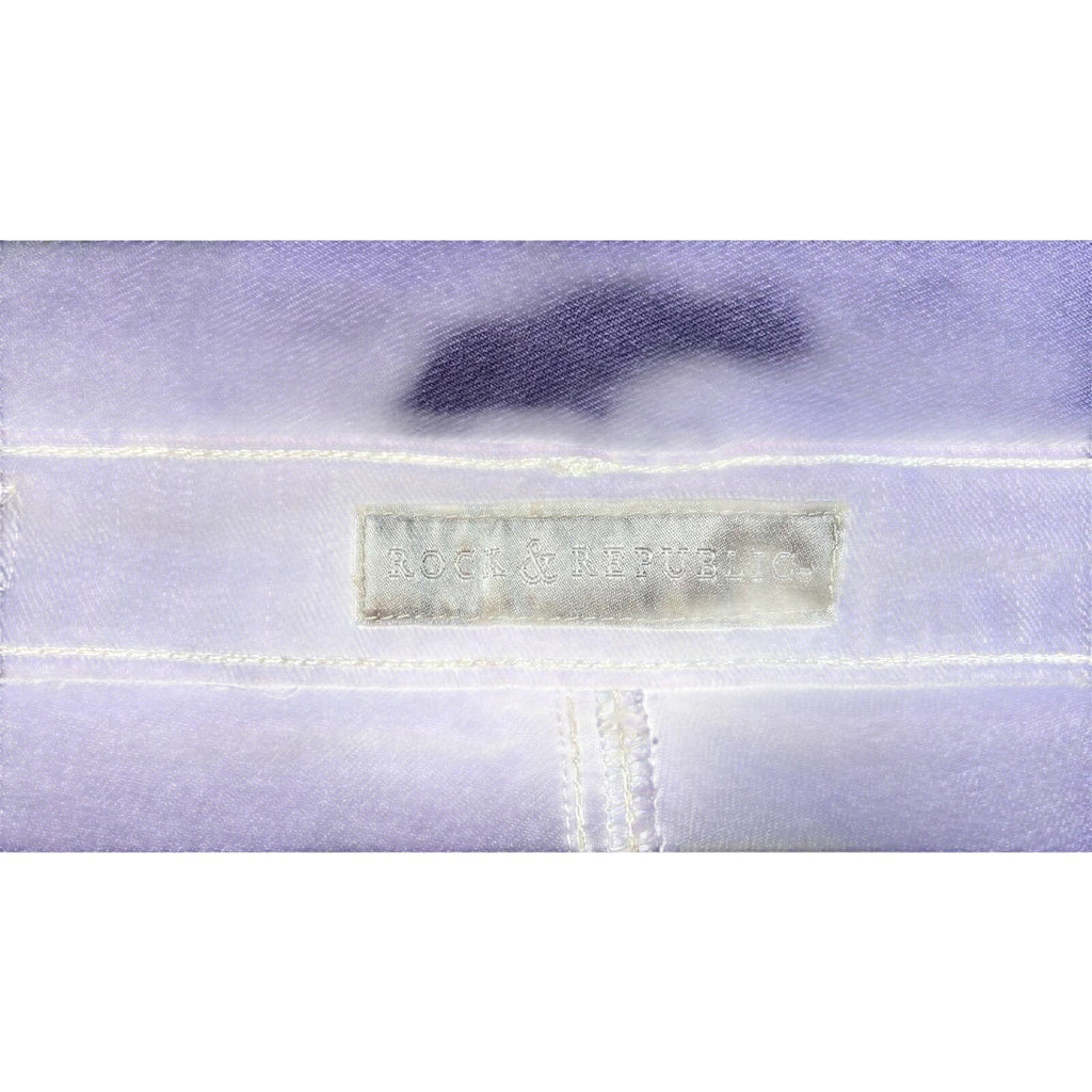 Rock & Republic Women's Edie Micro Flare Denim Lavender Y2K Vintage UK10