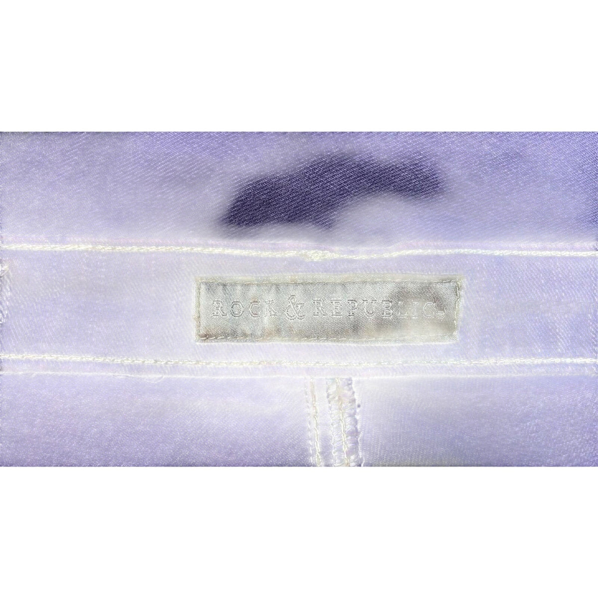 Rock & Republic Women's Edie Micro Flare Denim Lavender Y2K Vintage UK10