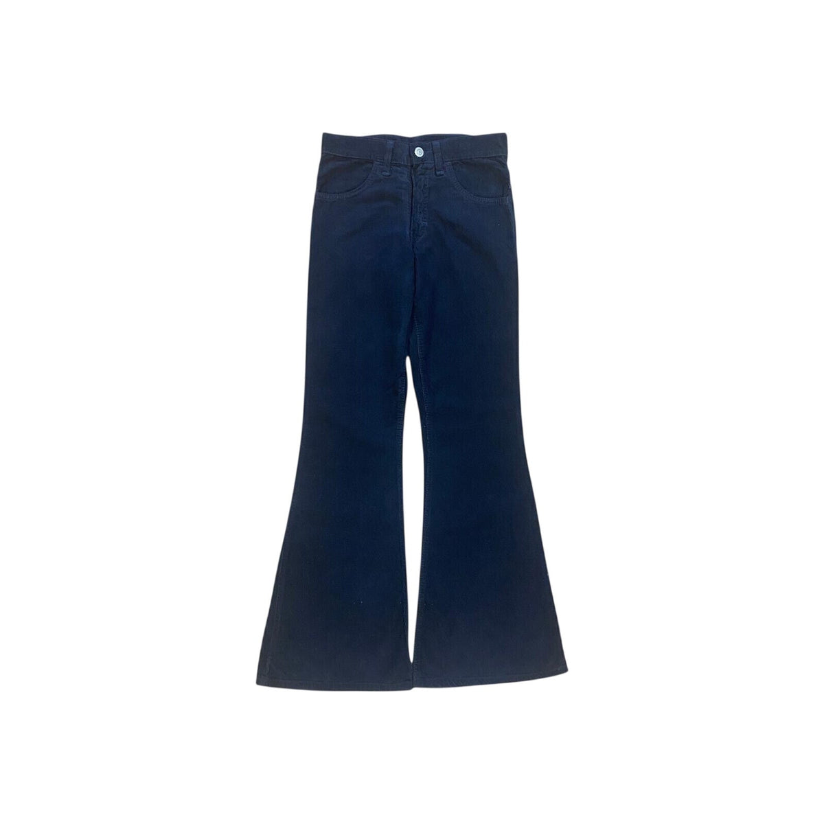 Soho Deadstock Women's Y2K Flared Corduroy Jean Black 14L
