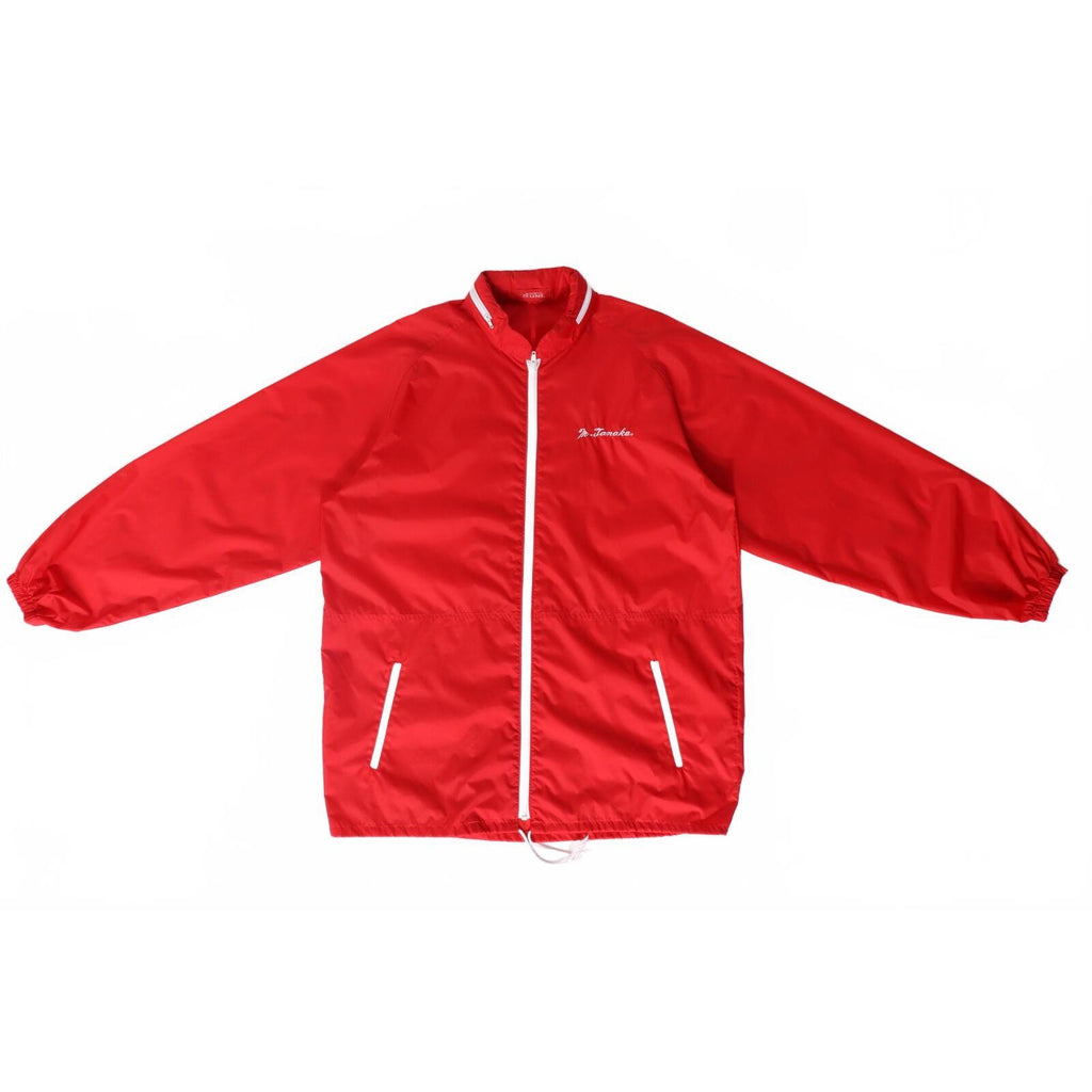 M Tanaka Japan Vintage 1980s University Full Zip Windbreaker Red L
