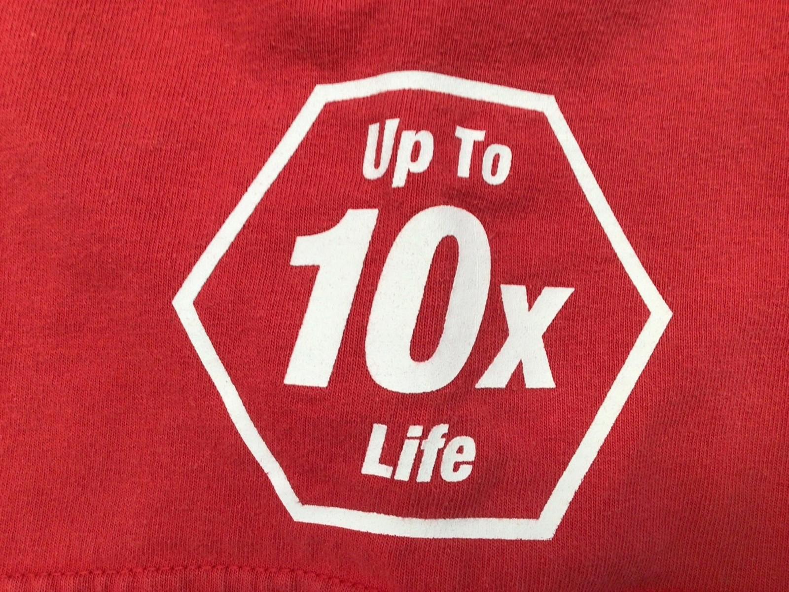 Milwuakee Tools 'My Bit Lasts Longer' Graphic Print Men's Short Sleeve T Shirt Red XL