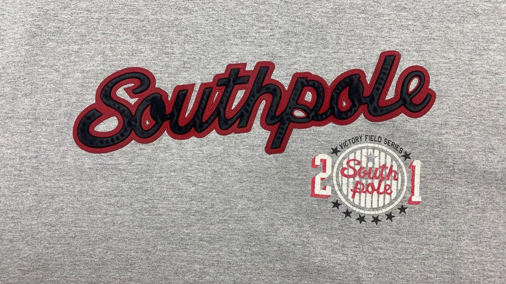 Southpole Men's Y2K Graphic Logo Short Sleeve T Shirt Grey XXL