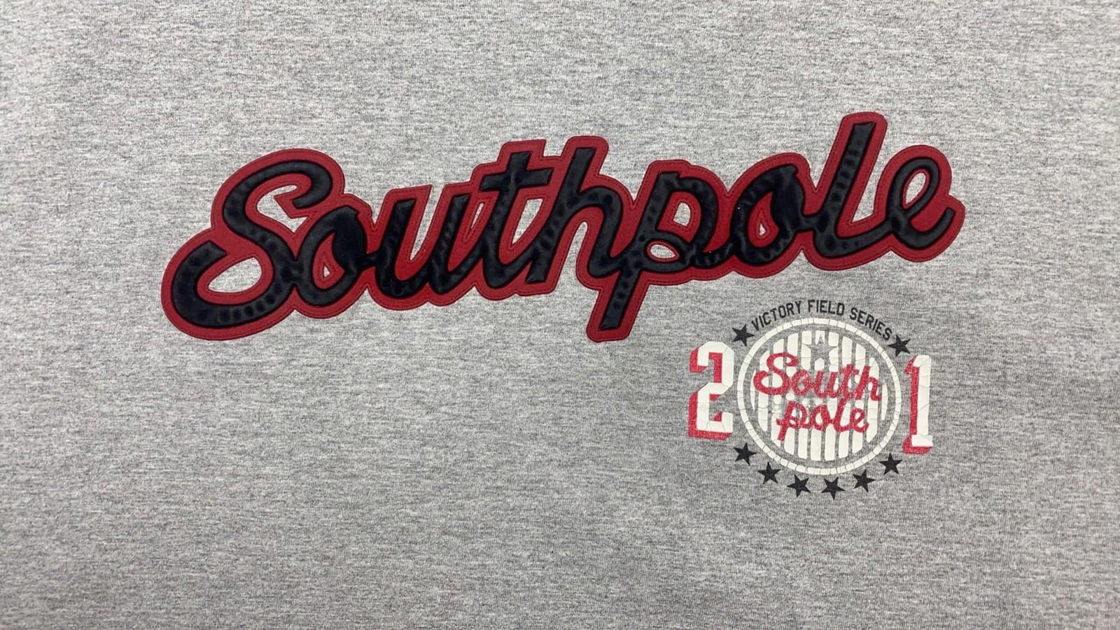 Southpole Men's Y2K Graphic Logo Short Sleeve T Shirt Grey XXL