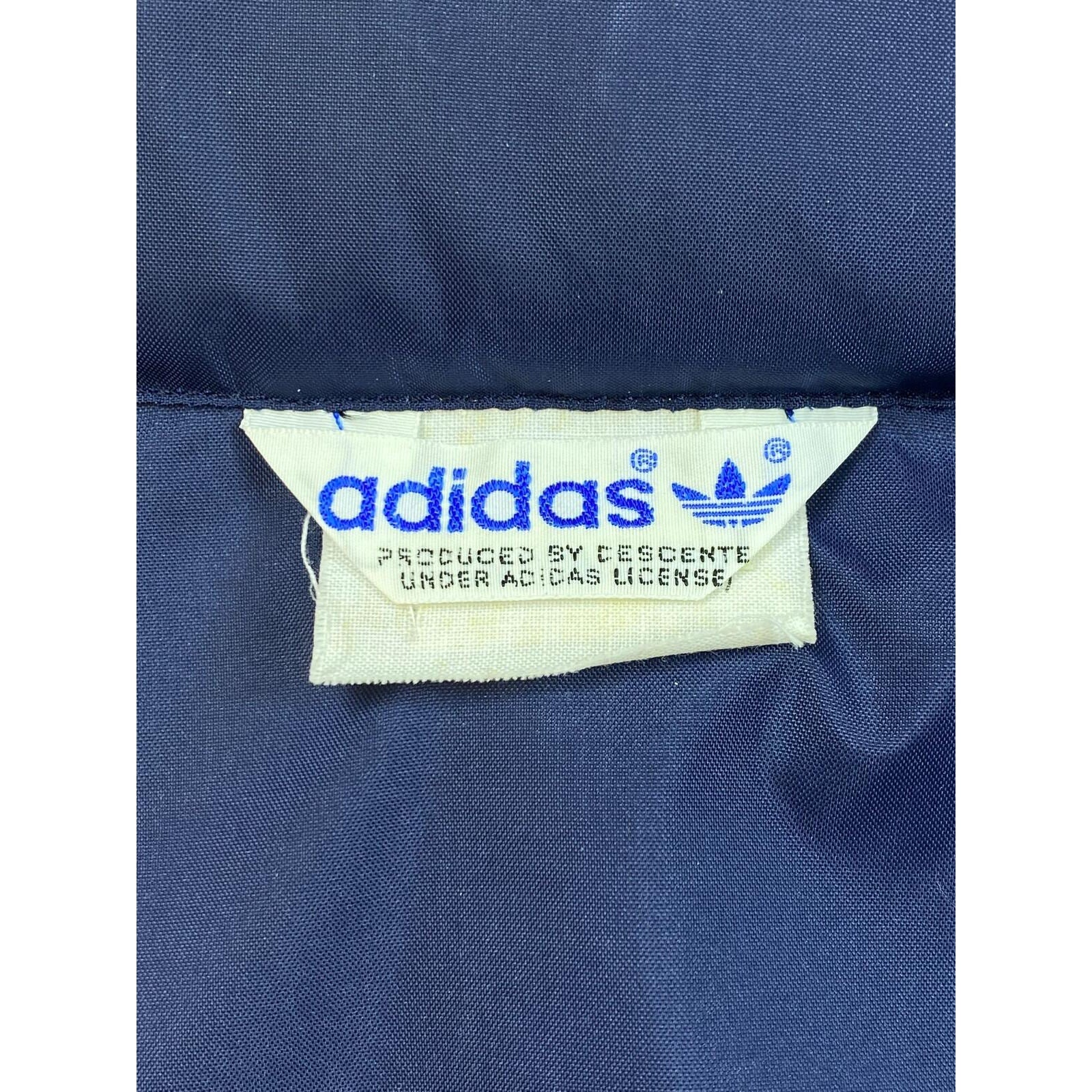 Vintage 1970's Adidas Descente Made in Japan Jacket 3 Stripes Navy M BNWOT