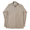 Jean Pierre Vintage Made in England Classic Striped Button Up Beige L