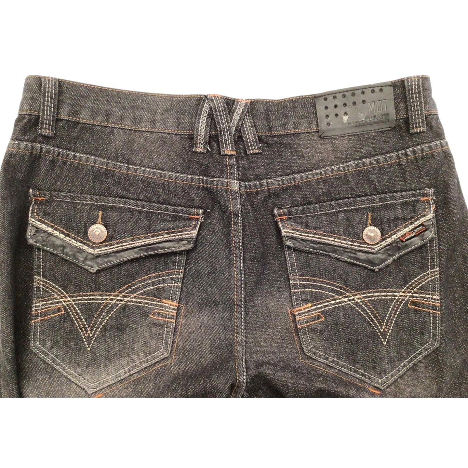 Most OFCL Y2K Men's Straight Leg Denim Jeans Grey W36 L32