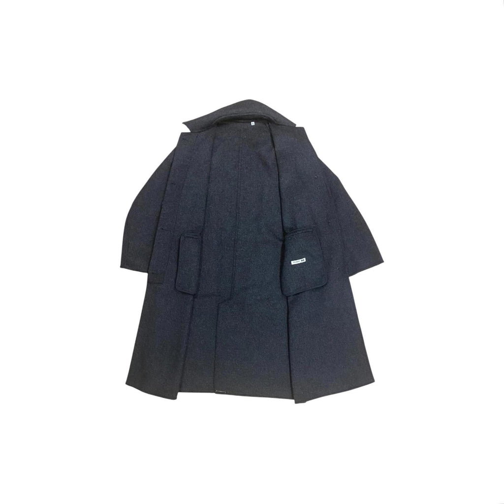 JW Anderson X Uniqlo Women's Wool Blend Coat Grey L