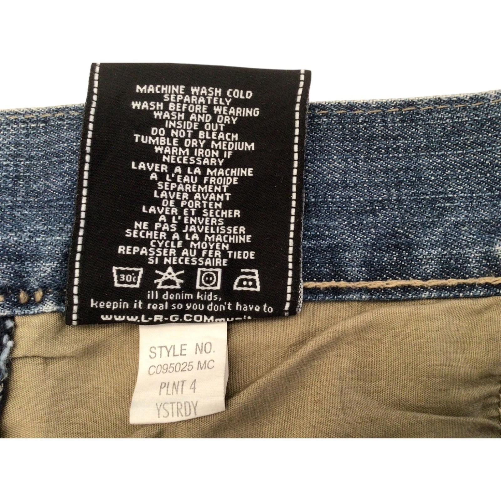 LRG Hip Hop Baggy Denim Jeans Y2K W34 L25