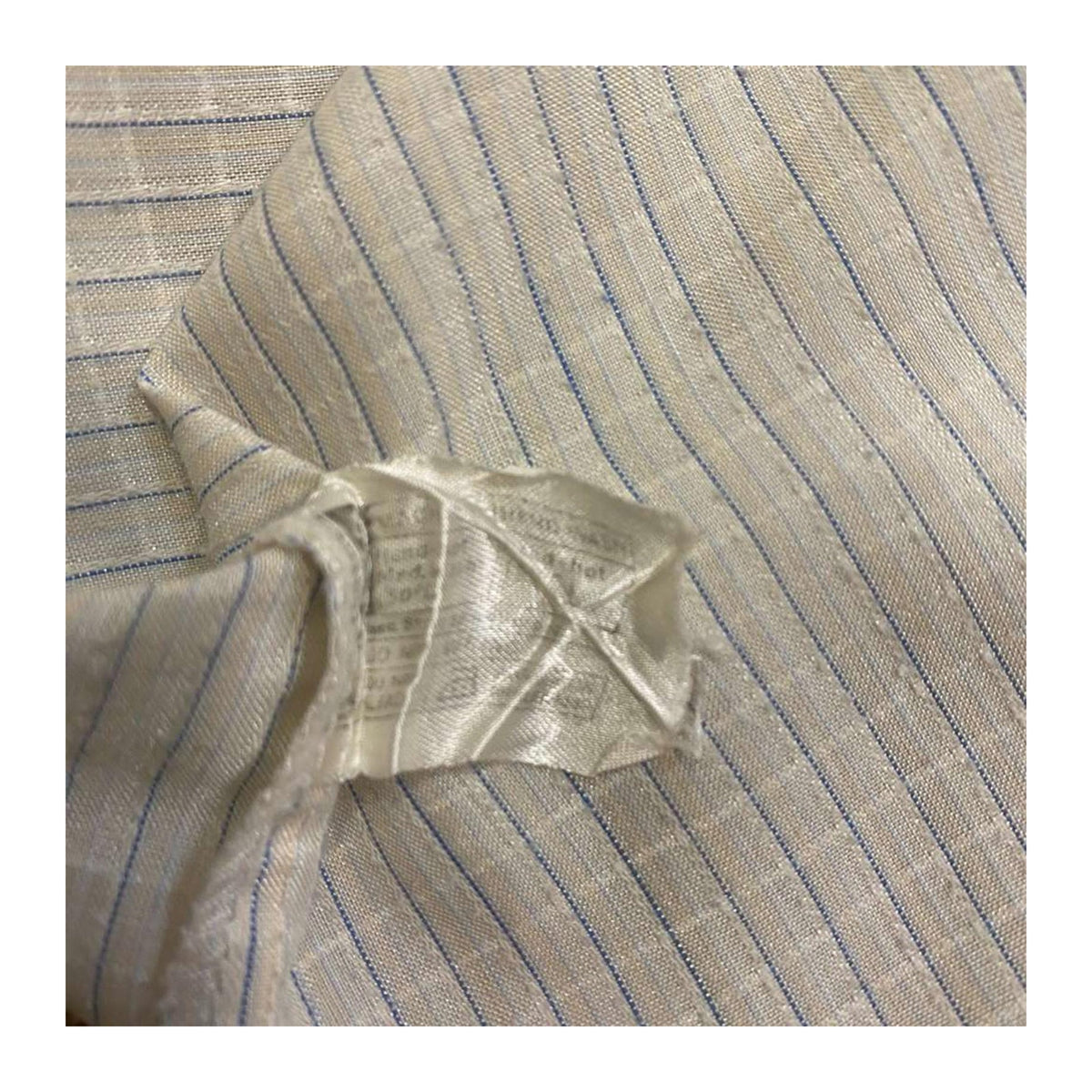 Angelo Santini Vintage Window Plaid Button Up Cream L