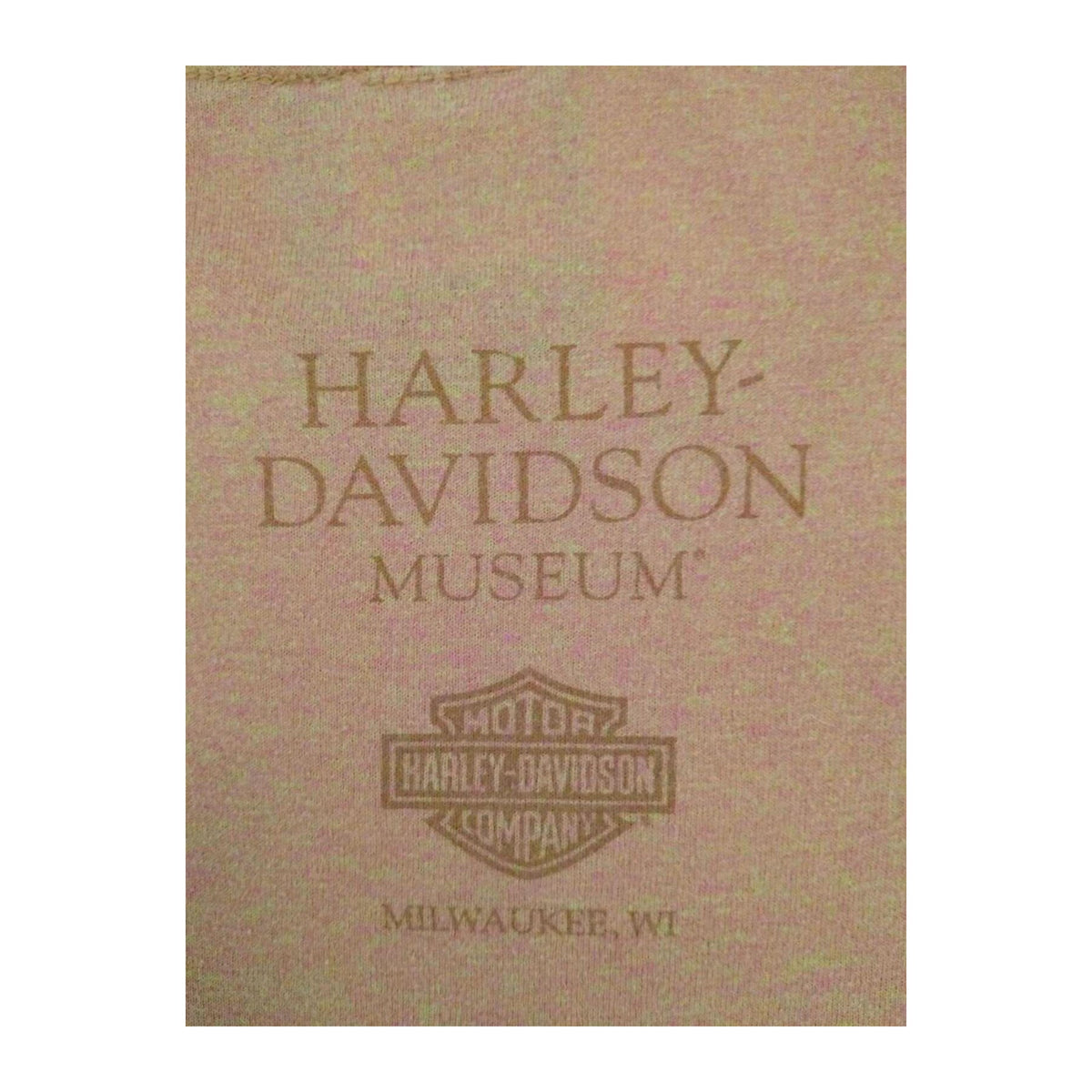 Vintage Harley Davidson Women's Museum Short Sleeve T Shirt Orange L