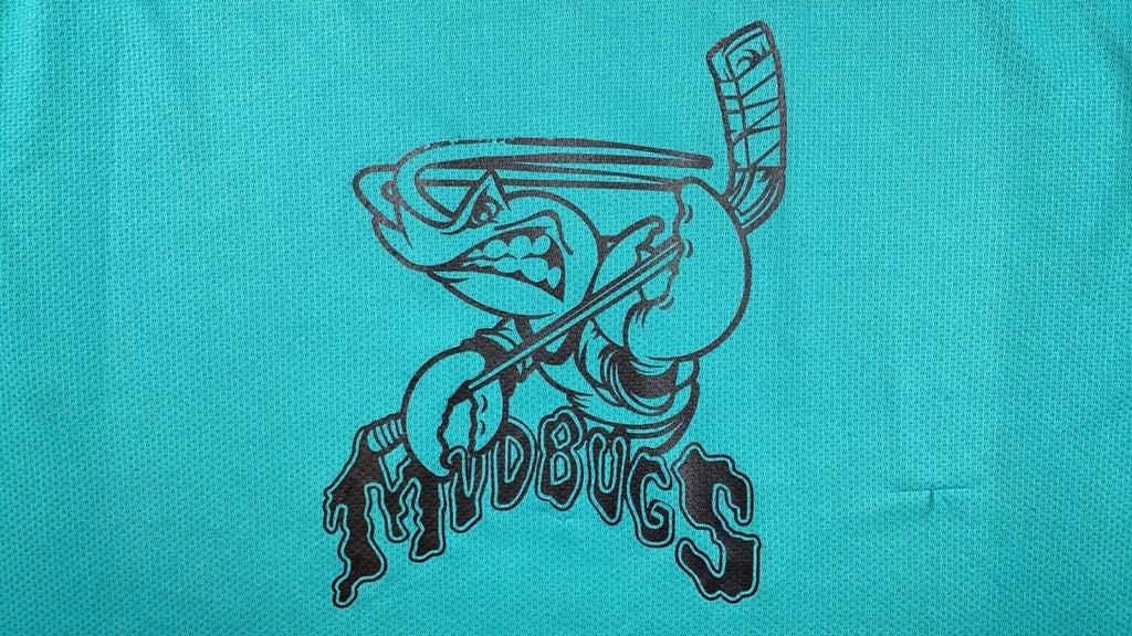 Mudbugs Hockey V-Neck Jersey Teal Unisex L