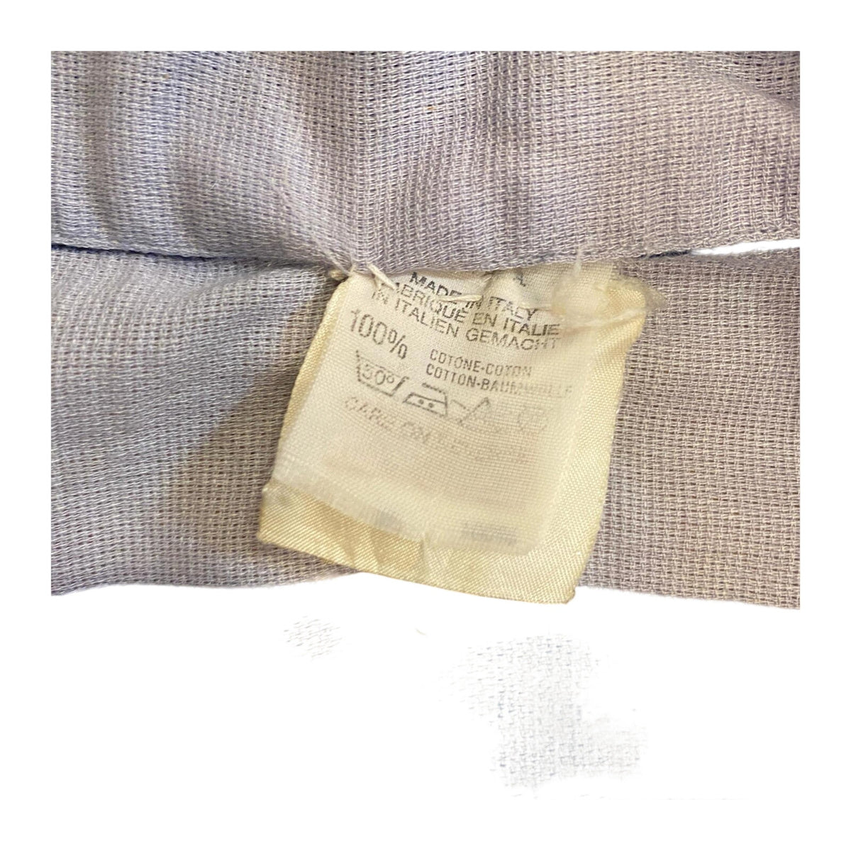 Emporio Armani Classic 90s Light Cotton Striped Button Up Beige M