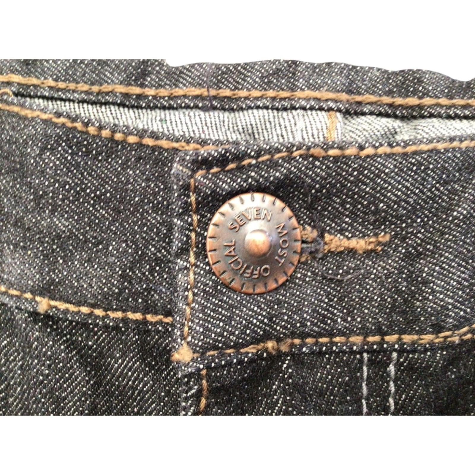 Most OFCL Y2K Men's Straight Leg Denim Jeans Grey W36 L32
