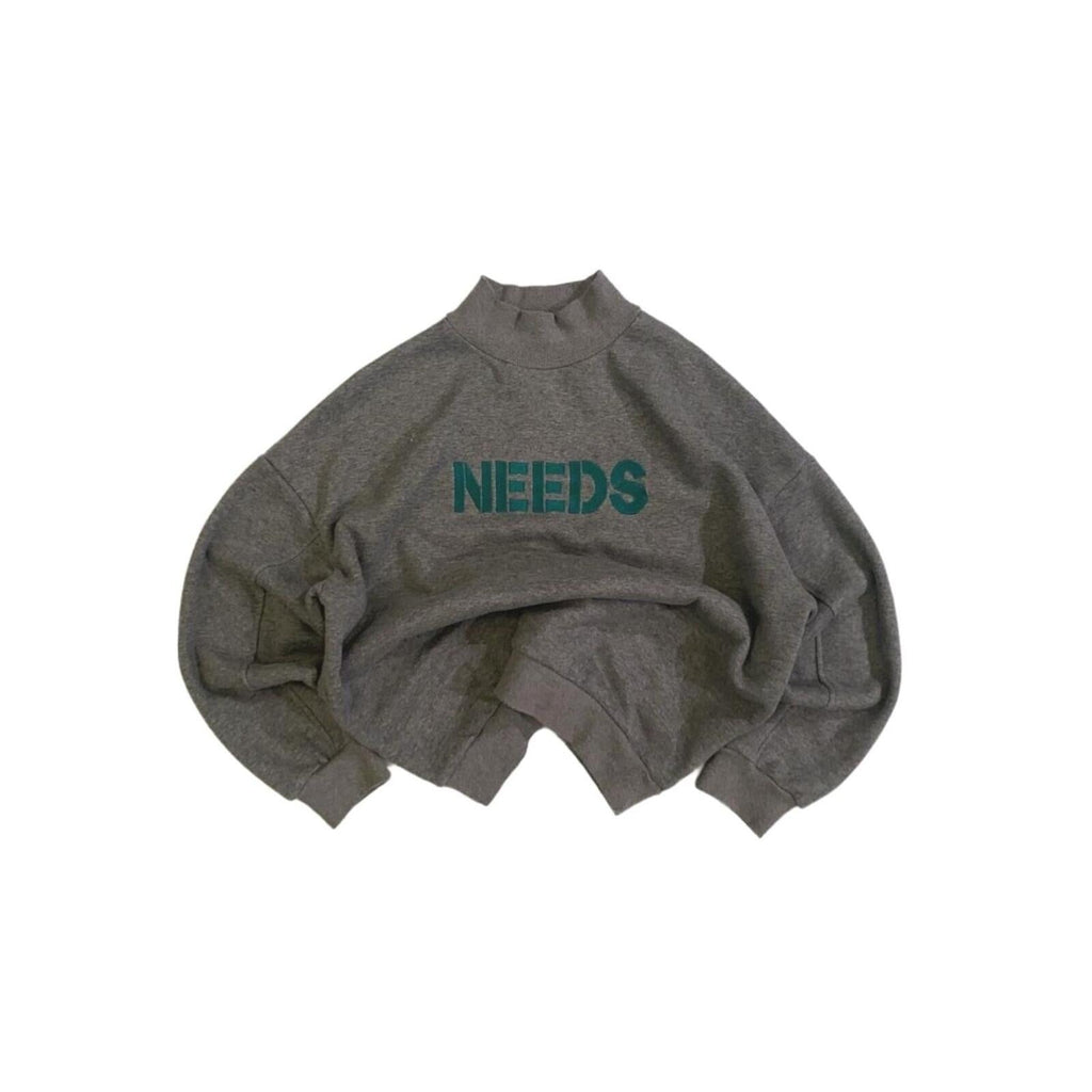 Needs Cloud Space Women's Japanese Sweatshirt Grey L