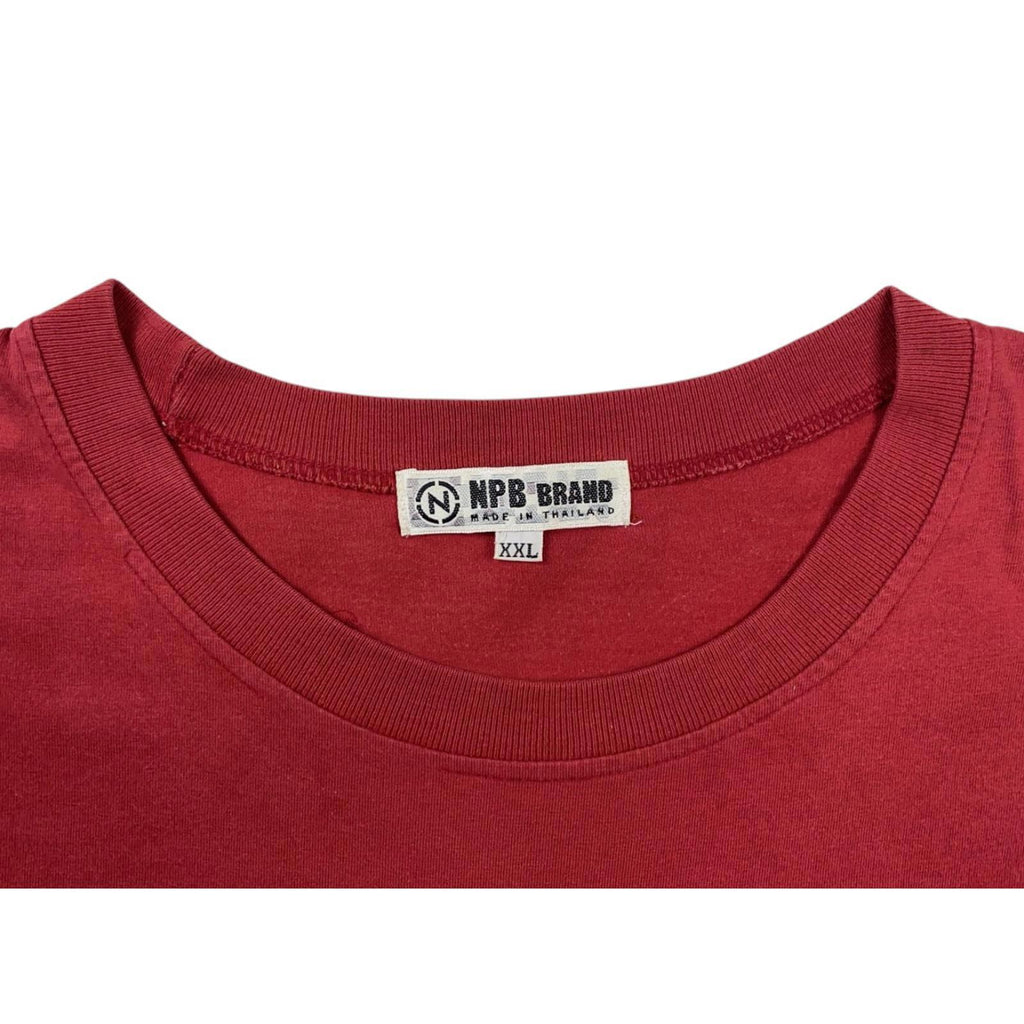 Thai Vintage NPB Short Sleeve Pocket T Shirt Red XXL