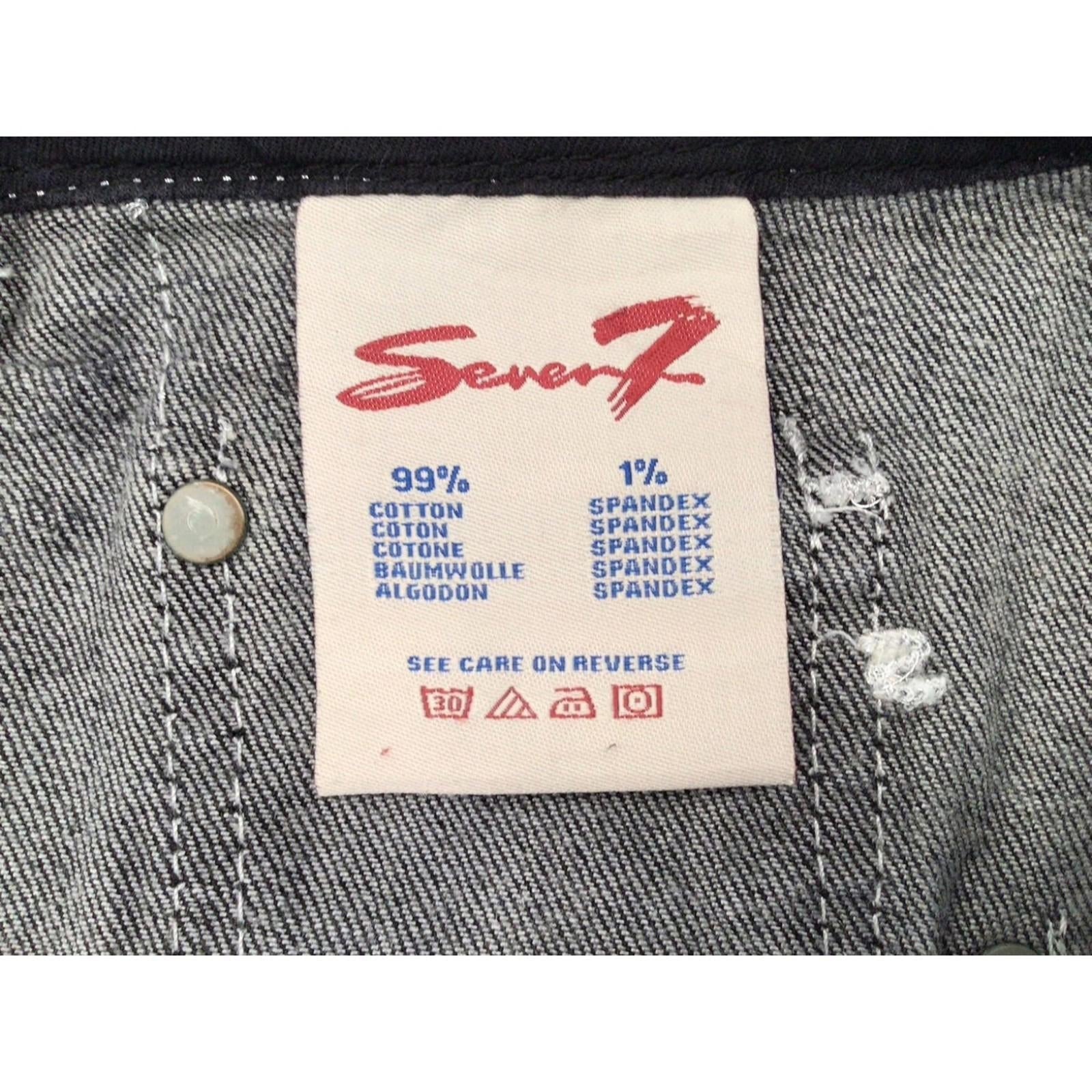 SEVEN7 Women's Y2K Contrast Stitch Bootcut Denim Jeans Black US16