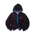 X Girl Equipment Japan Women's Y2K Vintage Full Zip Fleece Hoodie Black M