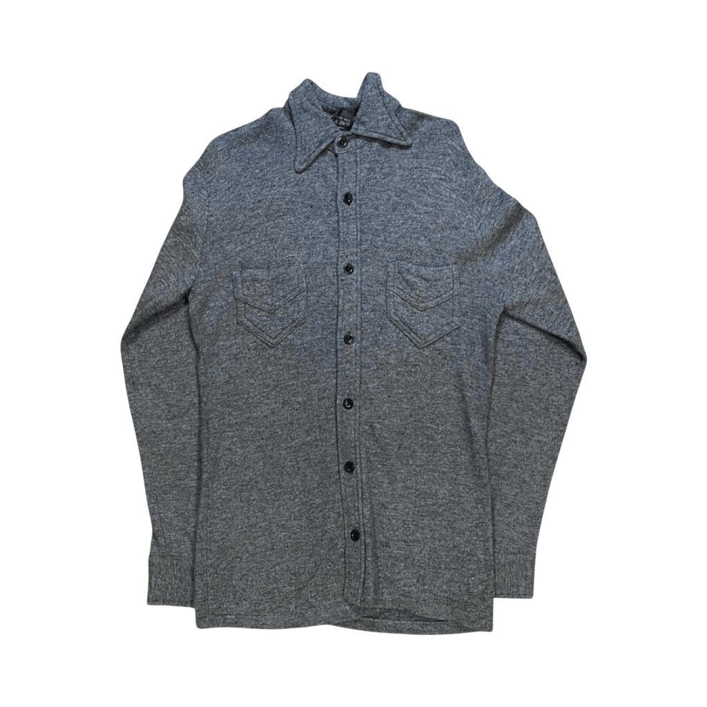 Sabre Vintage Button Up Long Sleeve Shirt Grey M