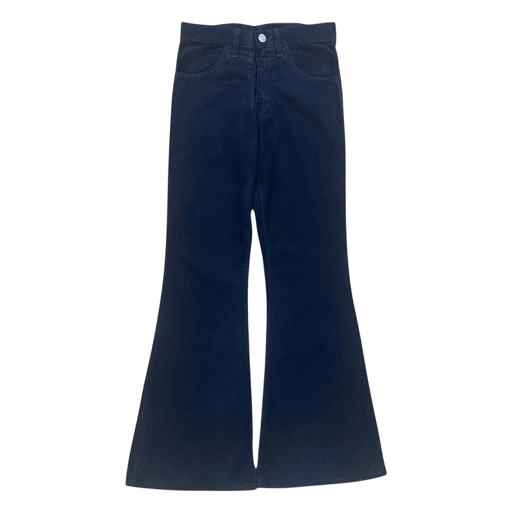 Soho Deadstock Women's Y2K Flared Corduroy Jean Black 14L