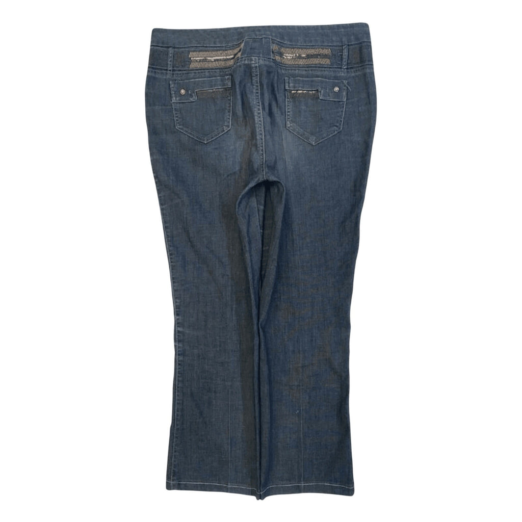 Japanese Vintage Women's Y2K Flared Denim Jeans 14