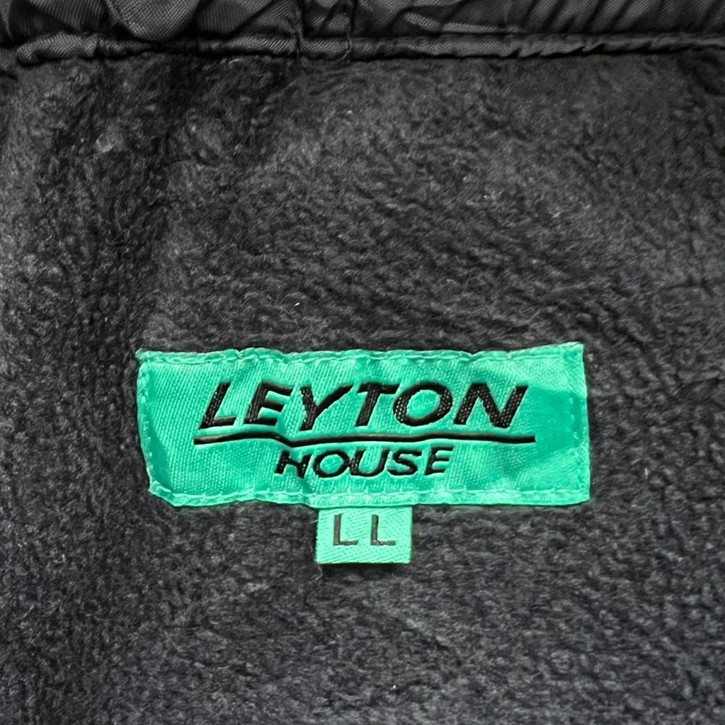 Leyton House Vintage Y2K Korea Fleece Lined Full Zip Track Pants Navy L