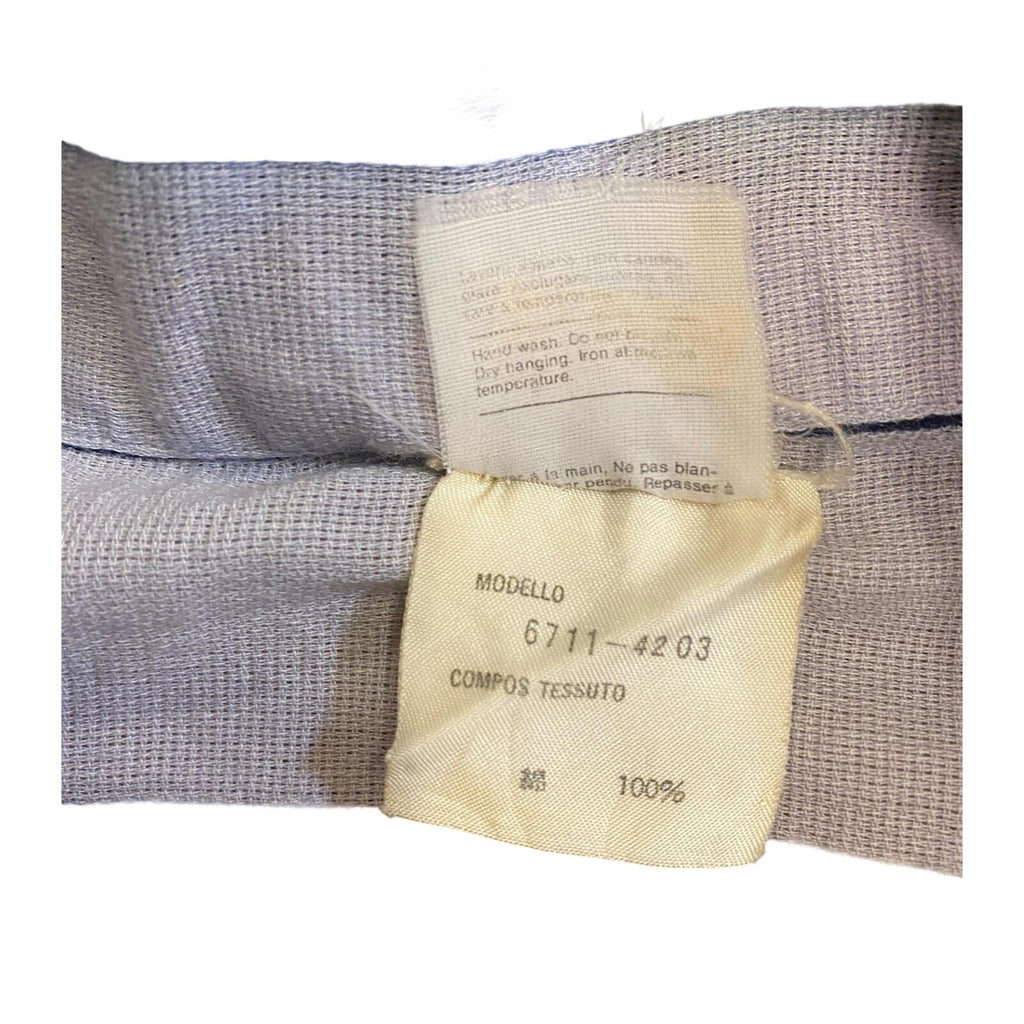 Emporio Armani Classic 90s Light Cotton Striped Button Up Beige M