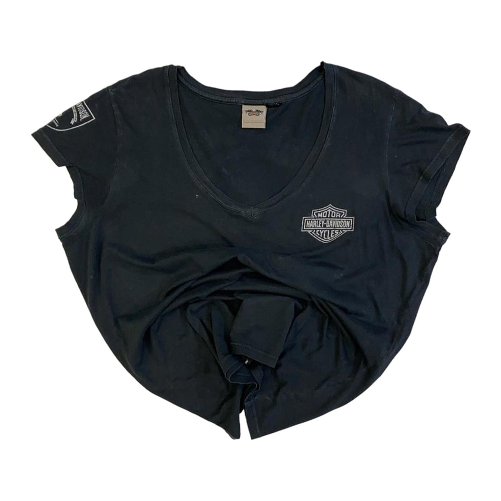 Harley Davidson Women's Wounded Warrior Short Sleeve T Shirt Black 2XL