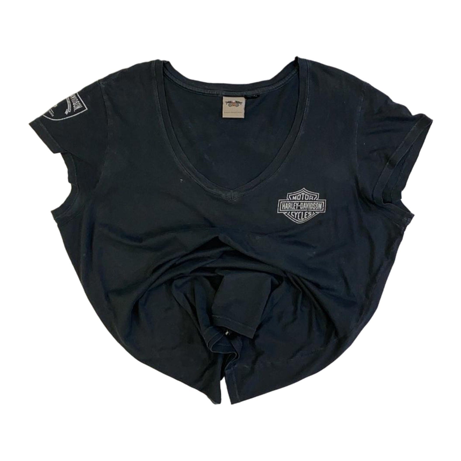 Harley Davidson Women's Wounded Warrior Short Sleeve T Shirt Black 2XL