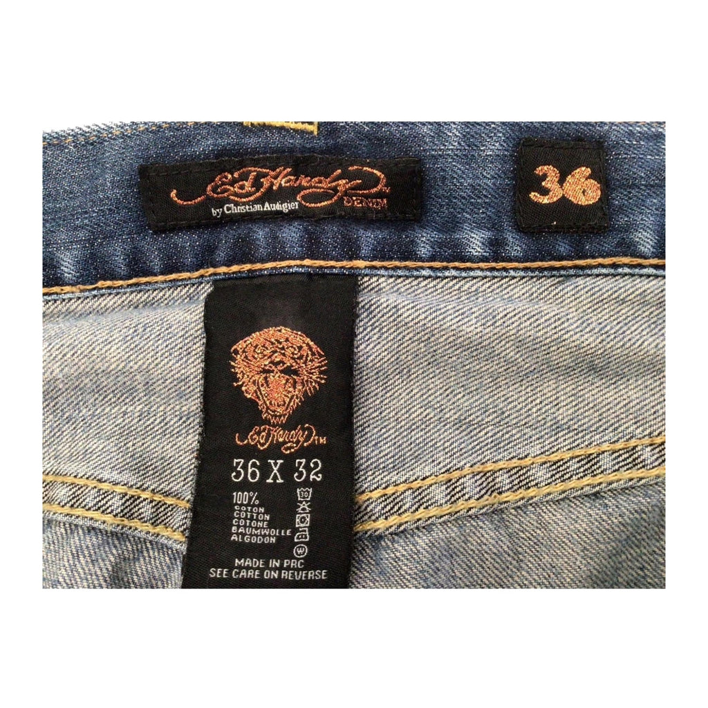 Ed Hardy Y2K Denim Jeans W36 L32
