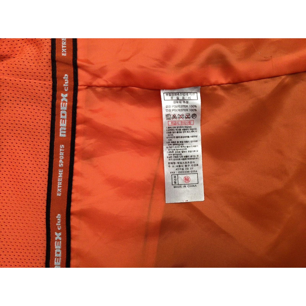 Medex Club Japan Vintage Y2K Extreme Sports Windbreaker Orange L
