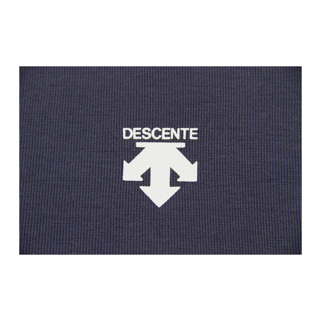 Descente Japan Long Sleeve Mock Neck Base Layer Navy S