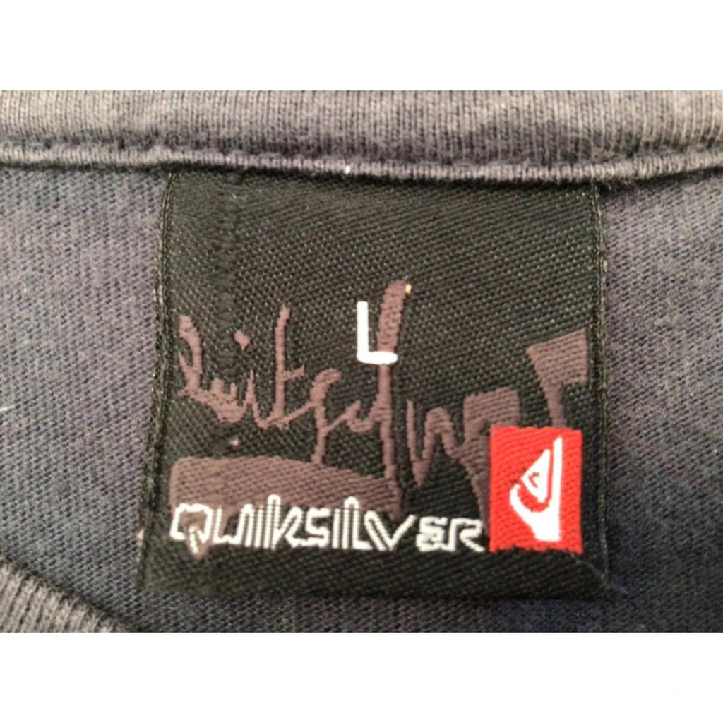 Quiksilver Men's Y2K Surf Short Sleeve Graphic T Shirt Black L