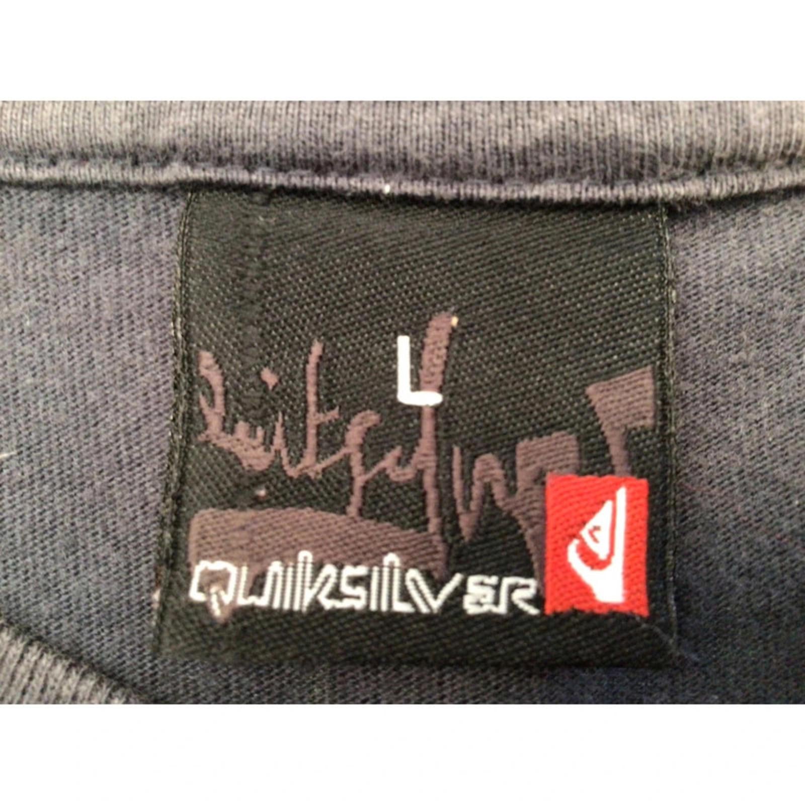 Quiksilver Men's Y2K Surf Short Sleeve Graphic T Shirt Black L