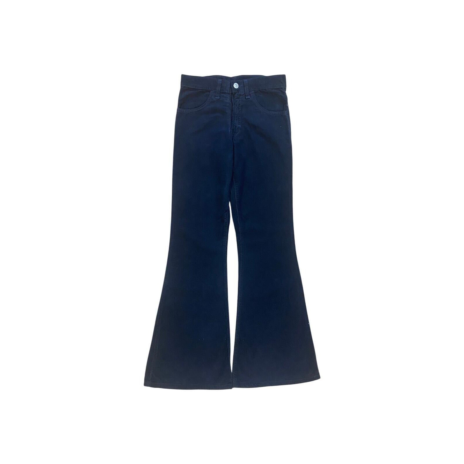 Soho Deadstock Women's Y2K Flared Corduroy Jean Black 16L